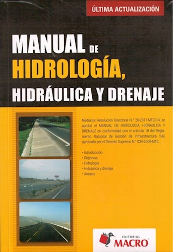 Libro Manual De Hidrologia , Hidraulica Y Drenaje